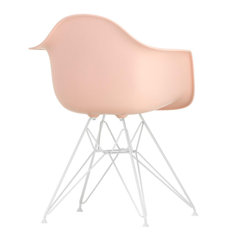 Cadeira de Braços em Plástico Eames DAR / Base Branca